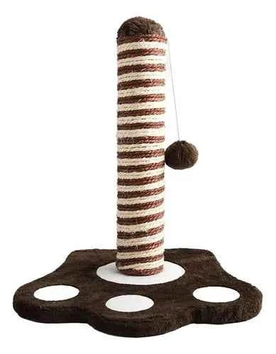 Rascador en Sisal Pie en forma de Pata con cilindro y bola 32x32x37cm