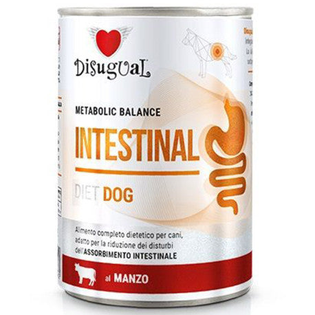Disugual Intestinal Alimento Húmedo de Ternera para Perros con Problemas Digestivos – 400 g