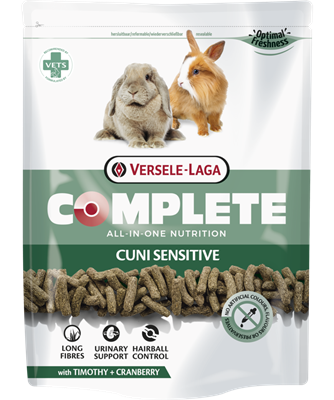 Versele-Laga Complete Cuni Sensitive - Alimento Extruido para Conejos Sensibles Enanos 500gr
