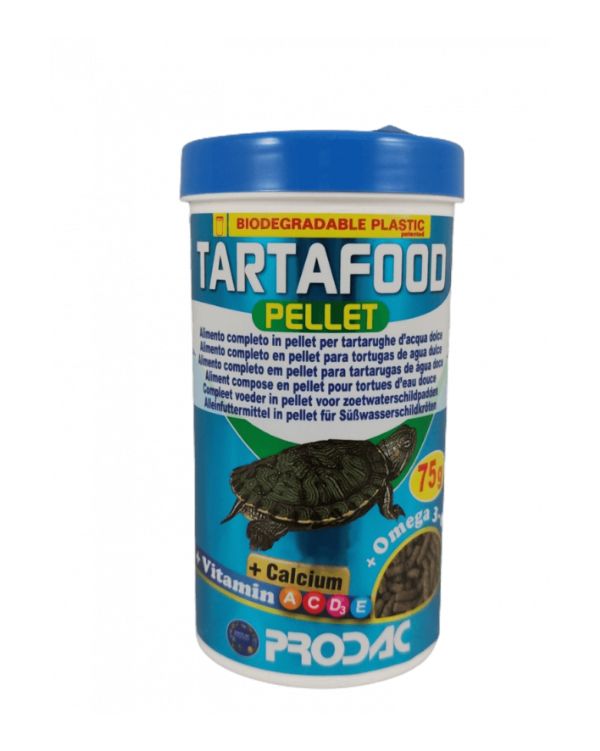 Prodac Tartafood Pellet Adult 250ml – Gránulos flotantes con hierbas y algas para tortugas adultas