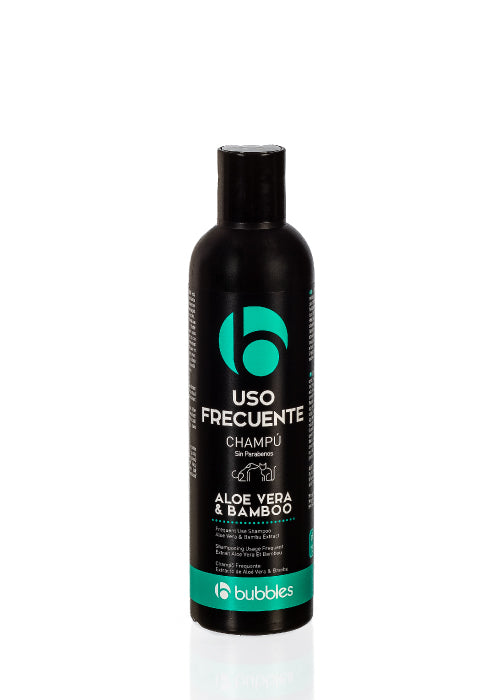 Champú de Uso Frecuente con Aloe Vera y Bamboo 250ml – pH equilibrado para perros activos