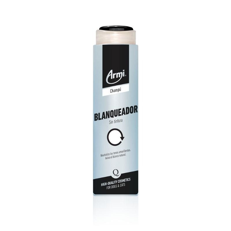 Armi Champú Blanqueador para perros – tonalizador sin tintura para pelajes blancos