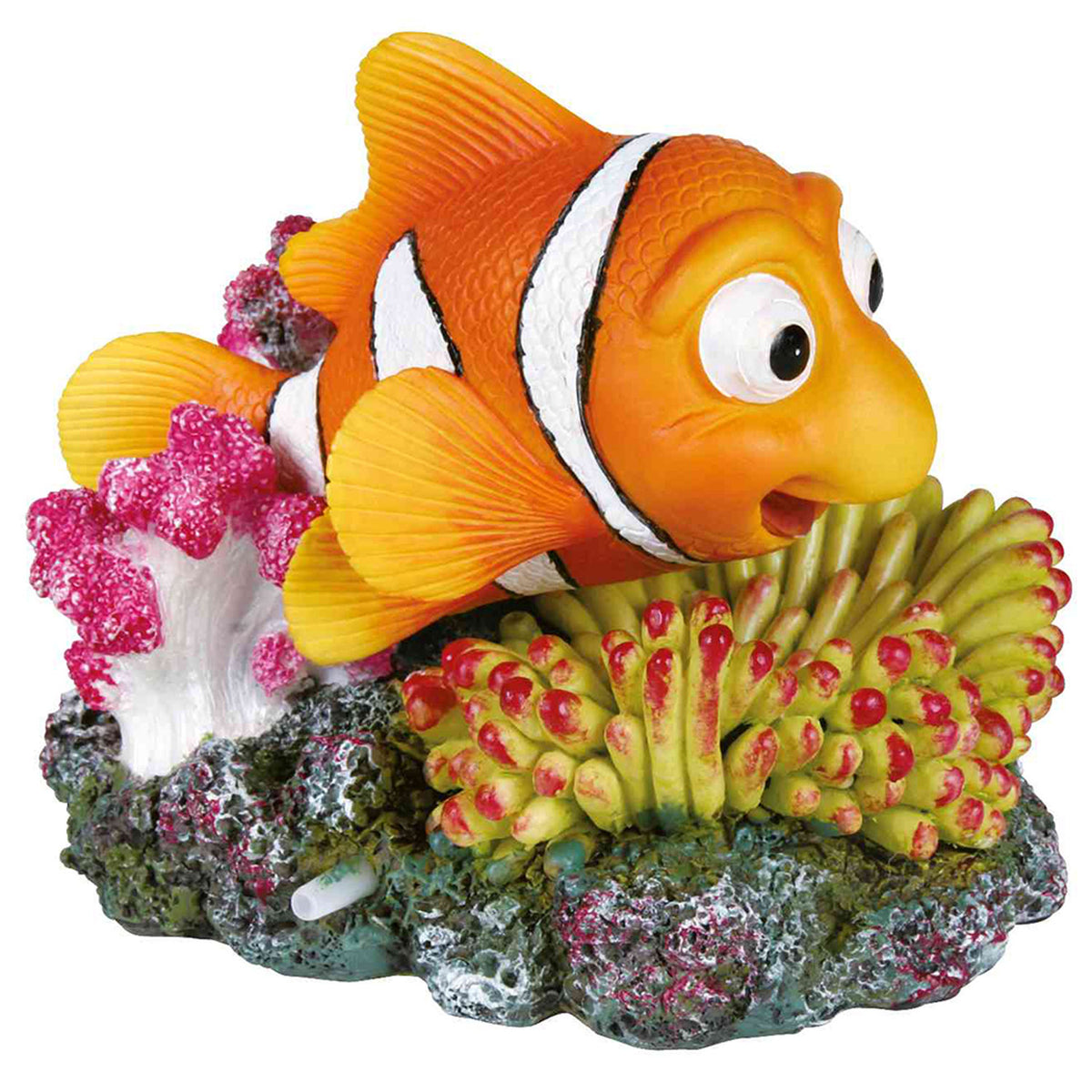 Pez Payaso Trixie con Salida de Aire para Acuario 12cm | Decoración Animada y Funcional