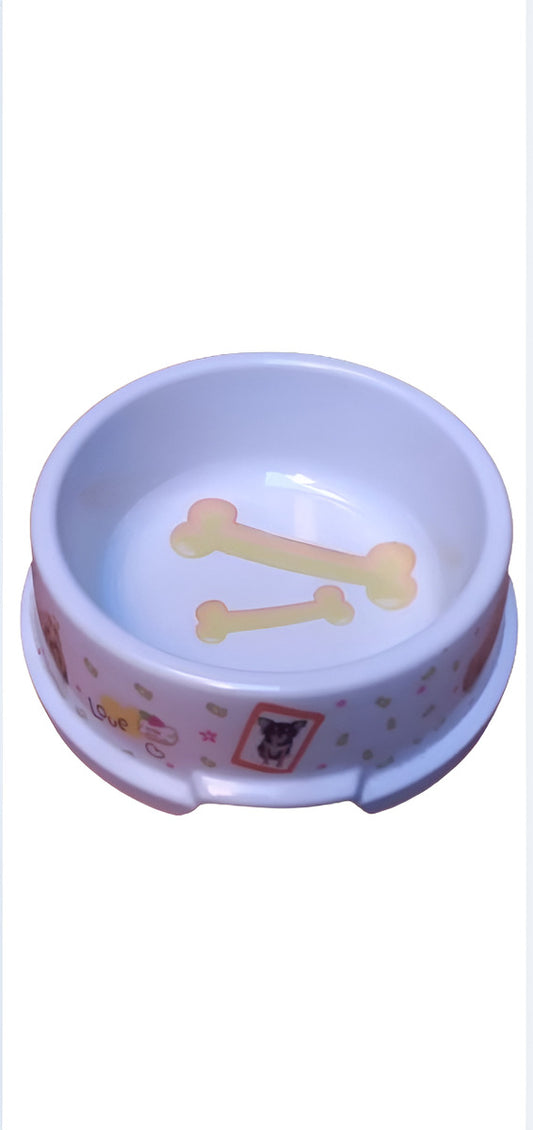 Comedero Bebedero Huesitos y Cachorros Plástico