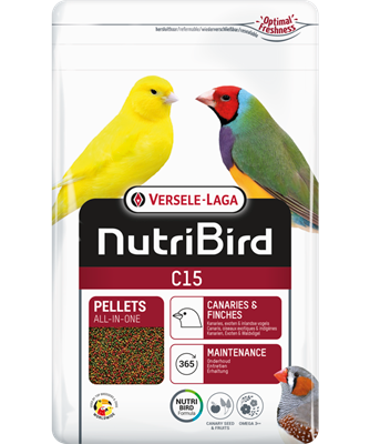 NutriBird C15 3kg – Pellets de mantenimiento para canarios y fringílidos