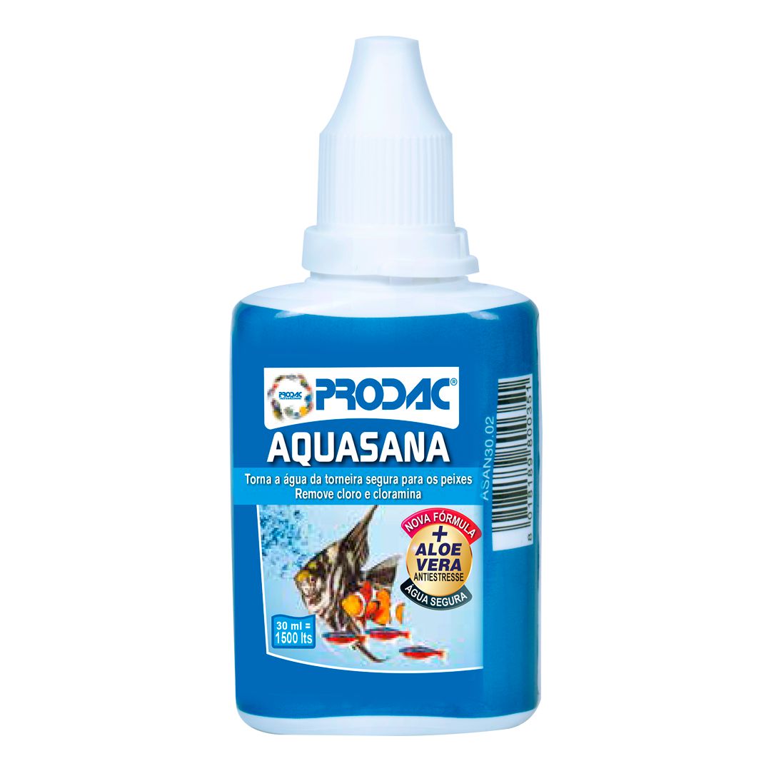Prodac Aquasana 30ml | Acondicionador de Agua con Aloe Vera para Acuarios