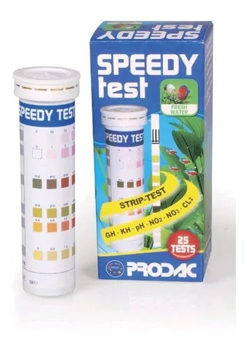 Prodac Speedy Test 6 en 1 | Tiras de Análisis Rápido para Acuarios de Agua Dulce