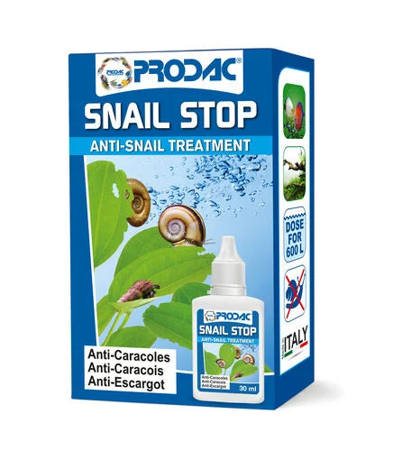Prodac Snail Stop 30ml | Eliminador de Caracoles y Parásitos para Acuarios