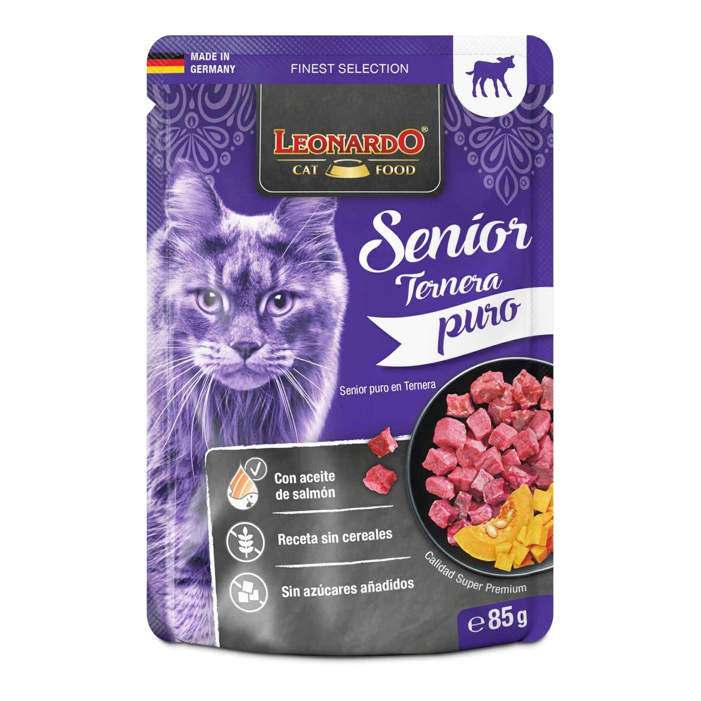 Leonardo Finest Selection Senior Puro en Ternera 85g