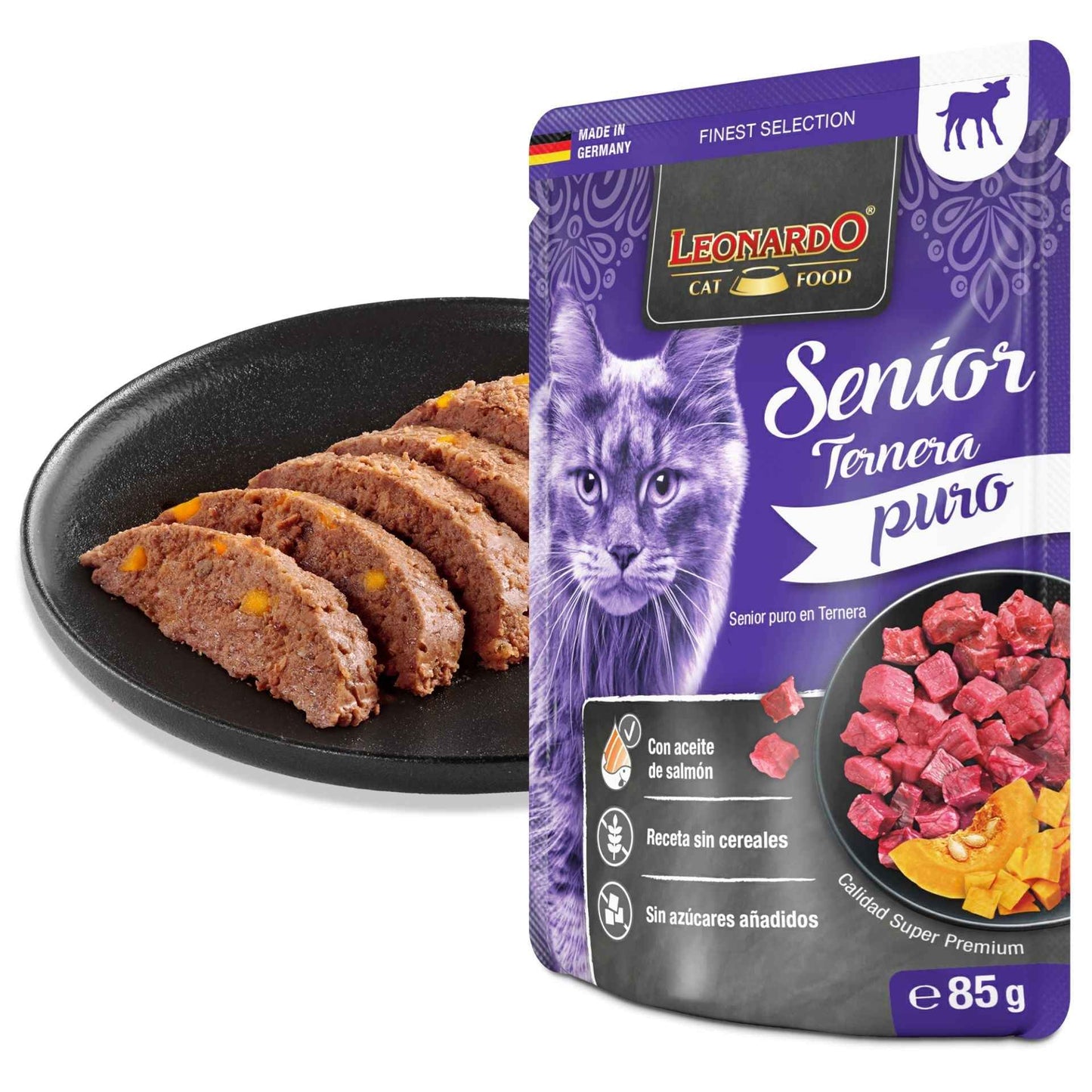 Leonardo Finest Selection Senior Puro en Ternera 85g