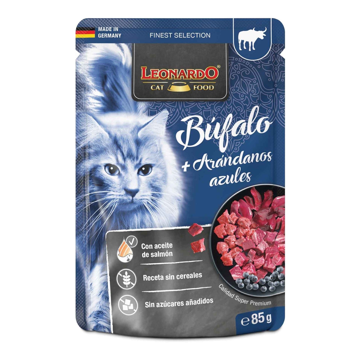 Leonardo Finest Selection Búfalo + Arándanos Azules 85g