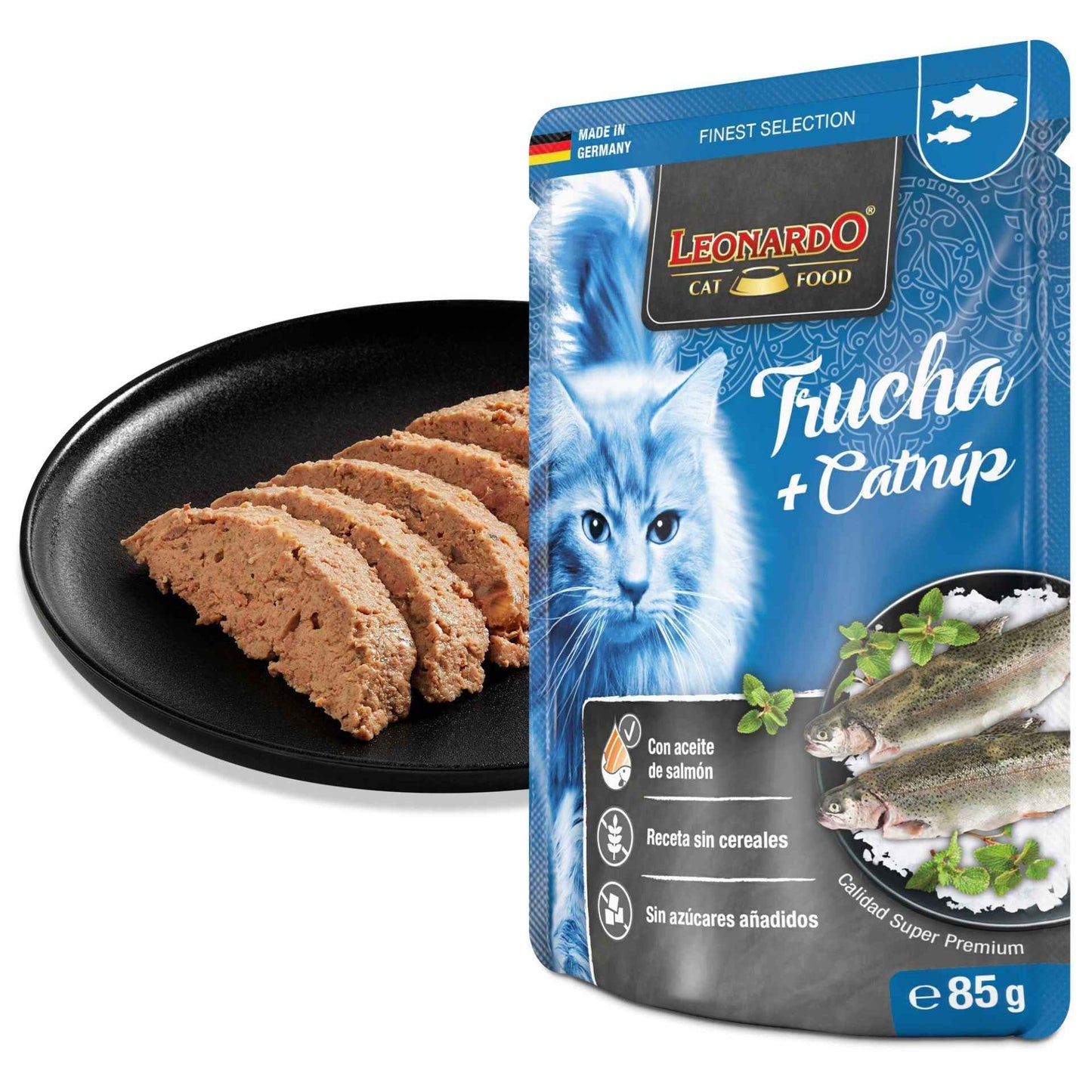 Leonardo Finest Selection Trucha + Catnip 85g