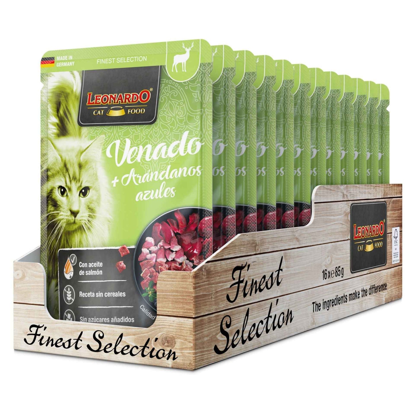 Leonardo Finest Selection | Venado + Arándanos azules 85g