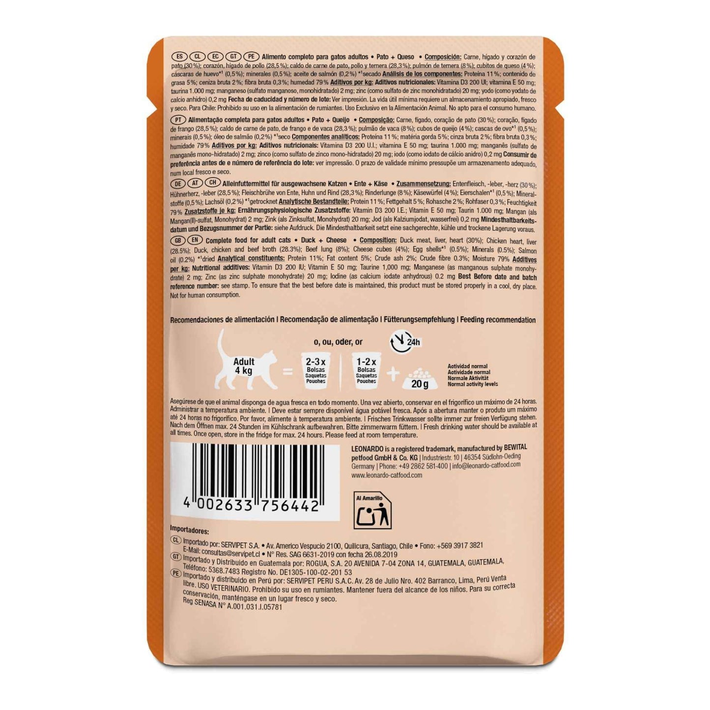 Leonardo Finest Selection | Pato + Queso 85g