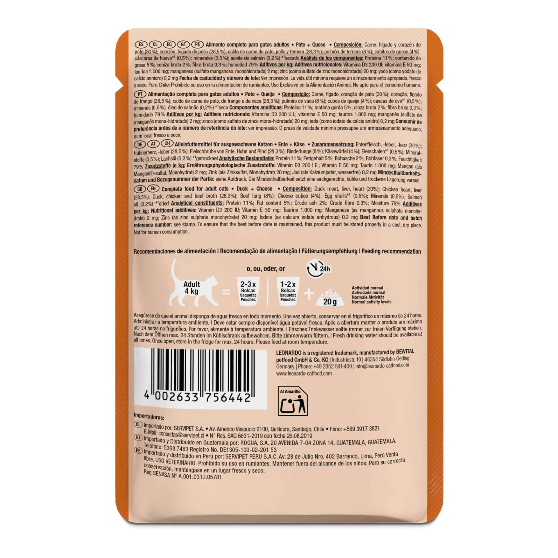 Leonardo Finest Selection | Pato + Queso 85g