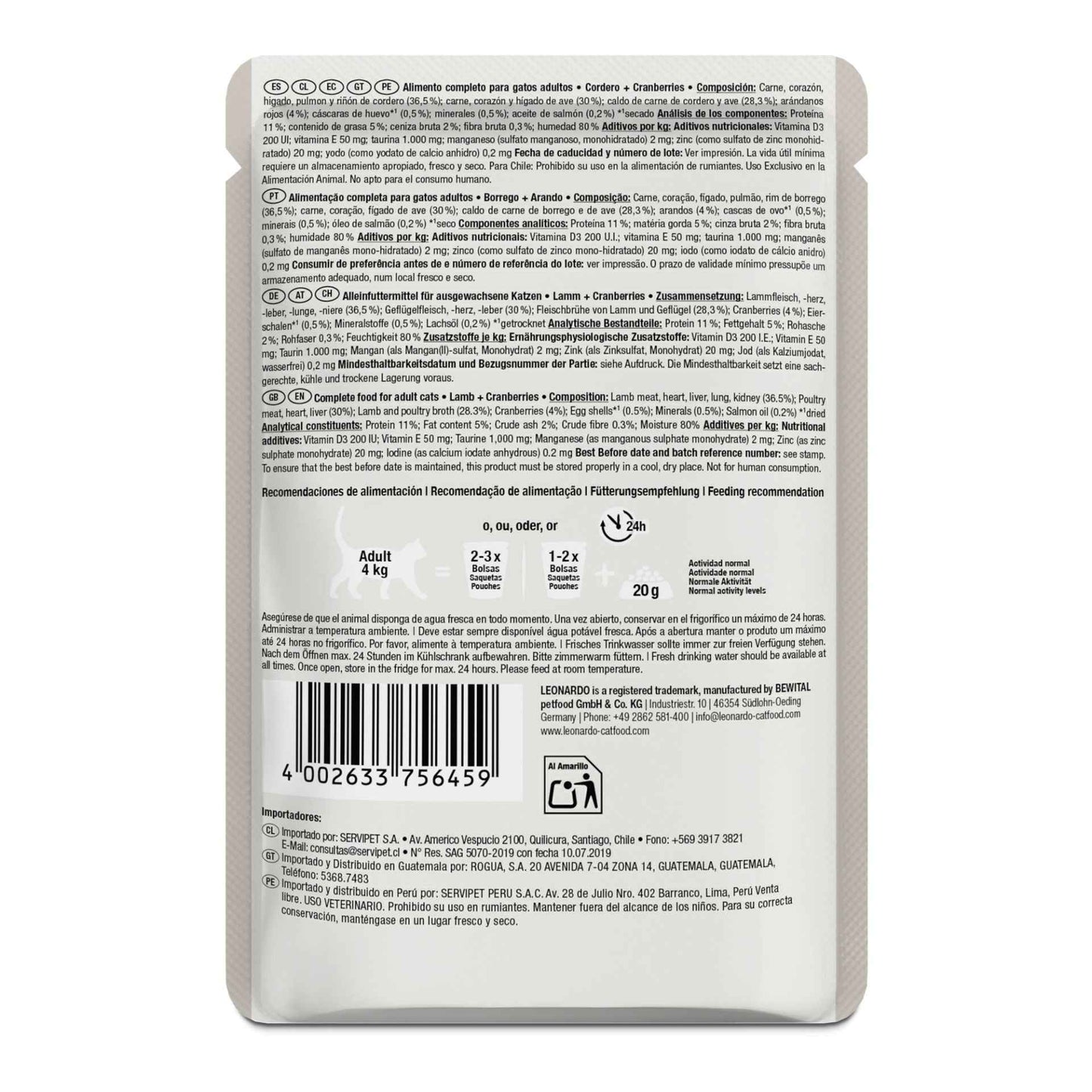Leonardo Finest Selection | Cordero + Cranberries 85g