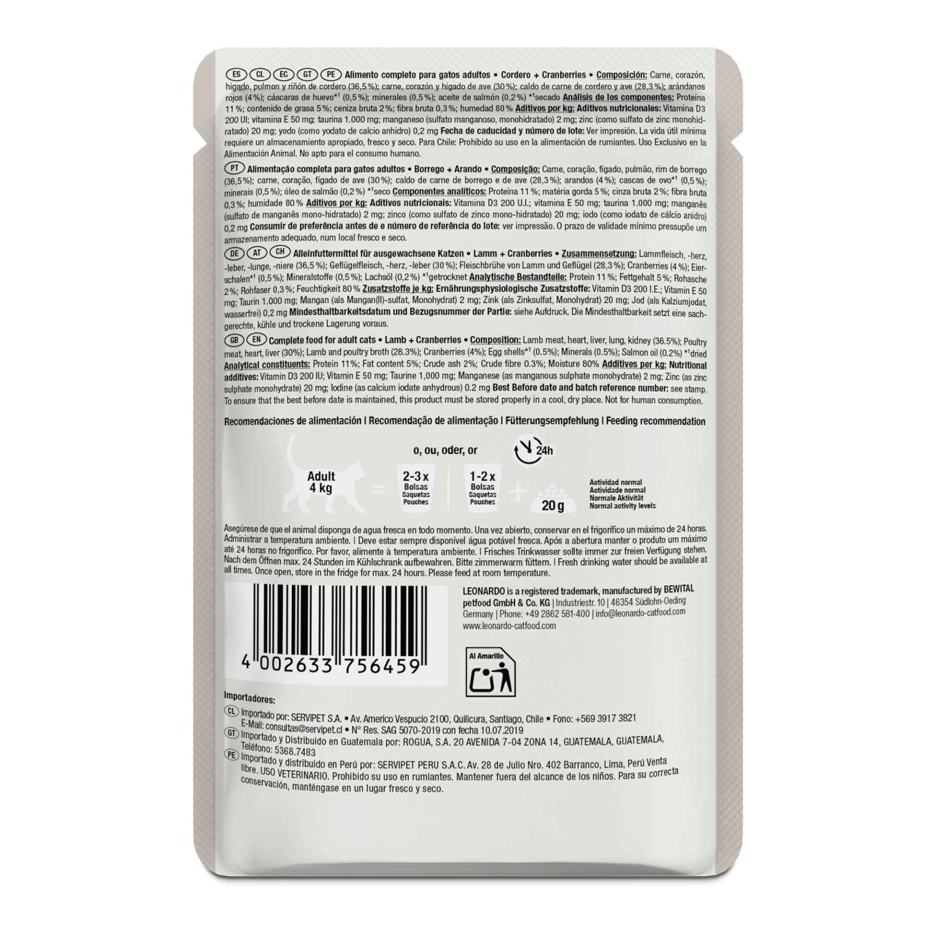 Leonardo Finest Selection | Cordero + Cranberries 85g