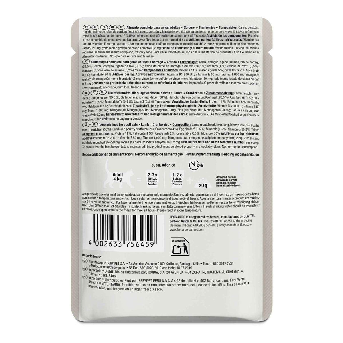 Leonardo Finest Selection | Cordero + Cranberries 85g