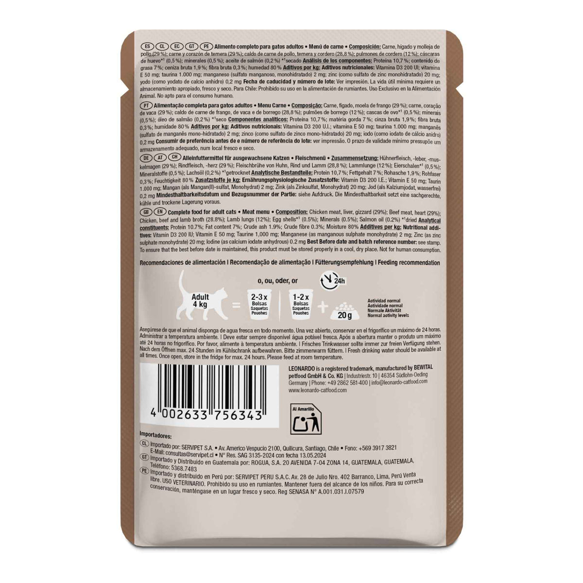 Leonardo Finest Selection | Menú de Carne 85g