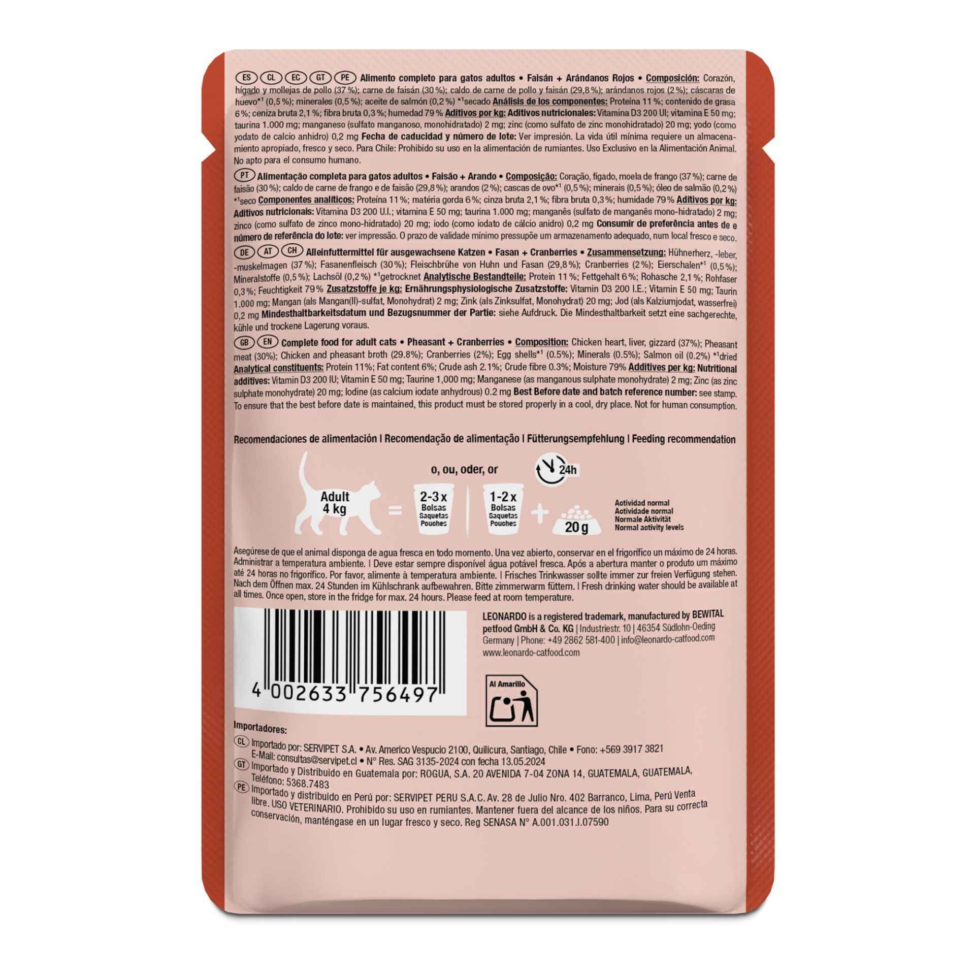 Leonardo Finest Selection | Faisán + Cranberries 85g