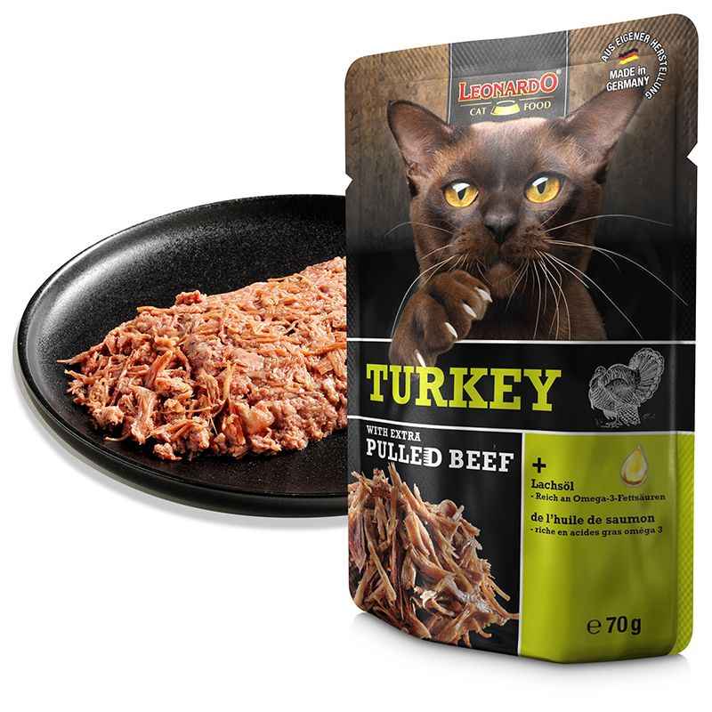 Leonardo | Pavo con Ternera Desmenuzada 70g
