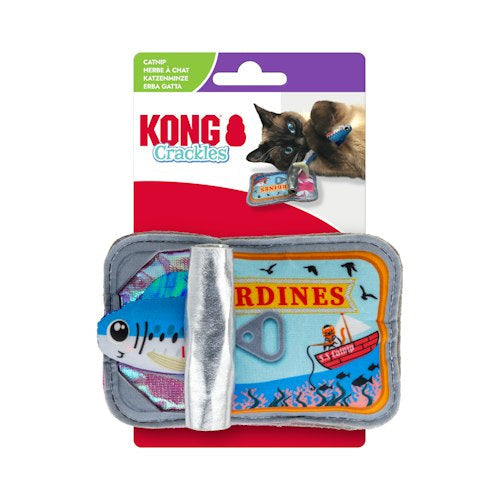KONG Crackles Sardine – Juguete interactivo con catnip para gatos