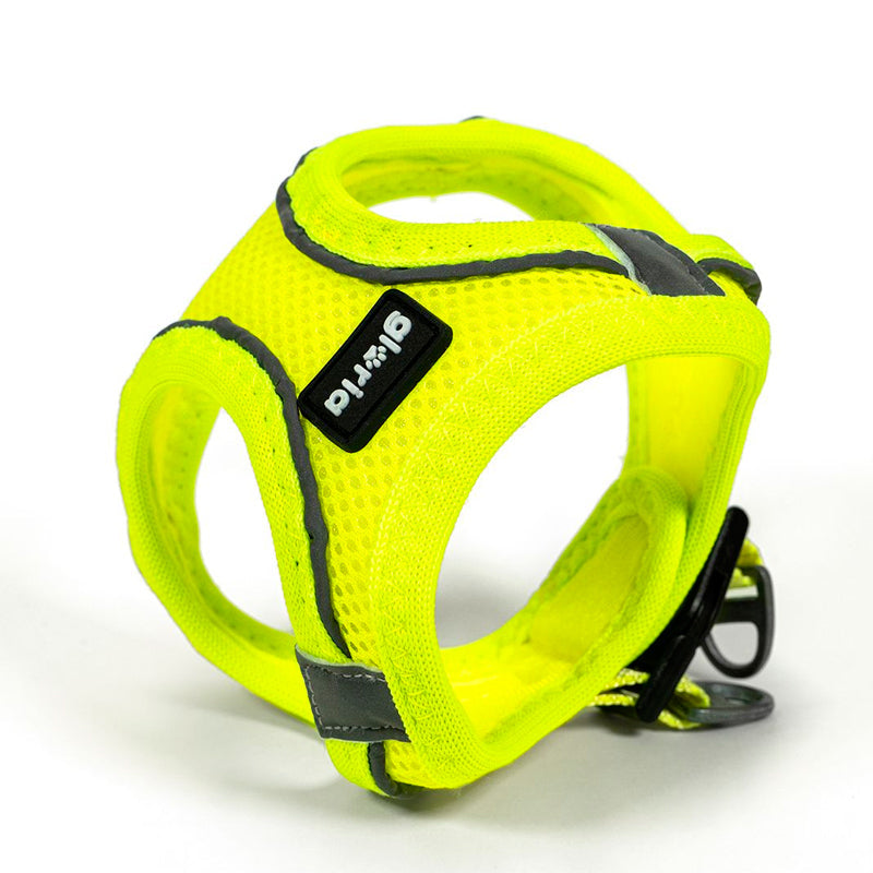 Gloria Trek Star Air Mesh – Arnés vestido amarillo para perros S