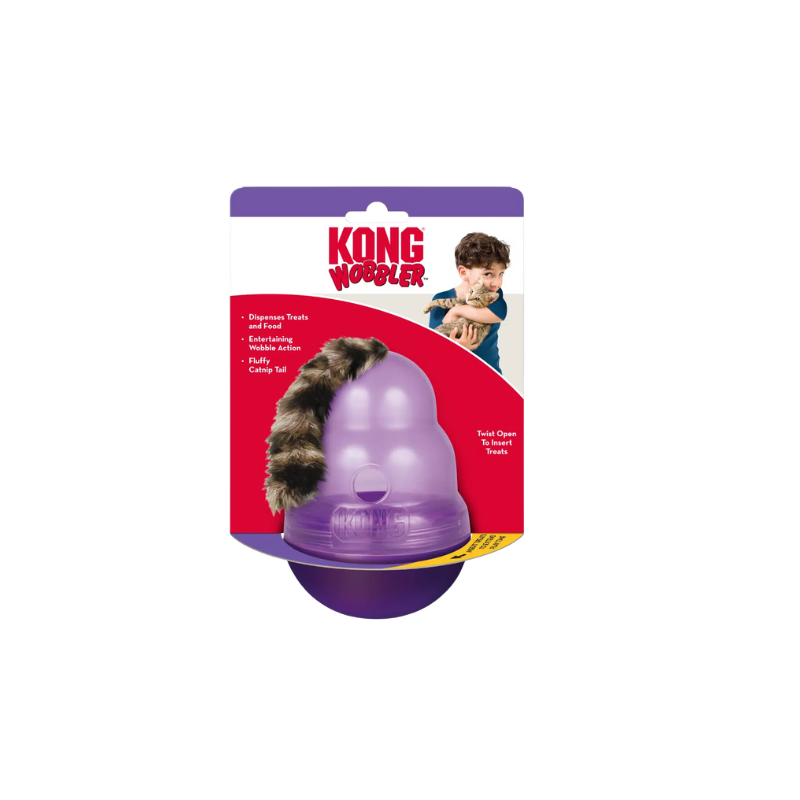 Juguete Para Gatos Kong Wobbler Dispensador de Comida