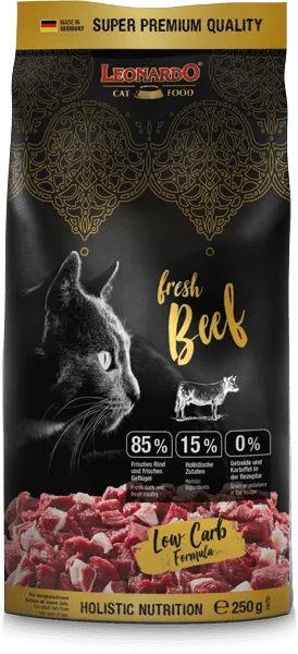 LEONARDO fresh Beef 250 g | Pienso para gatos adultos