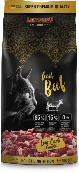 LEONARDO fresh Beef 250 g | Pienso para gatos adultos