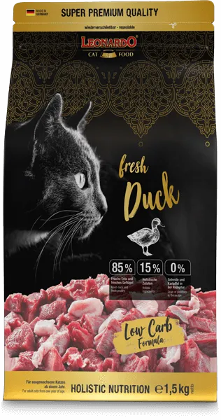 LEONARDO fresh Duck 1,5 kg | Pienso para gatos adultos