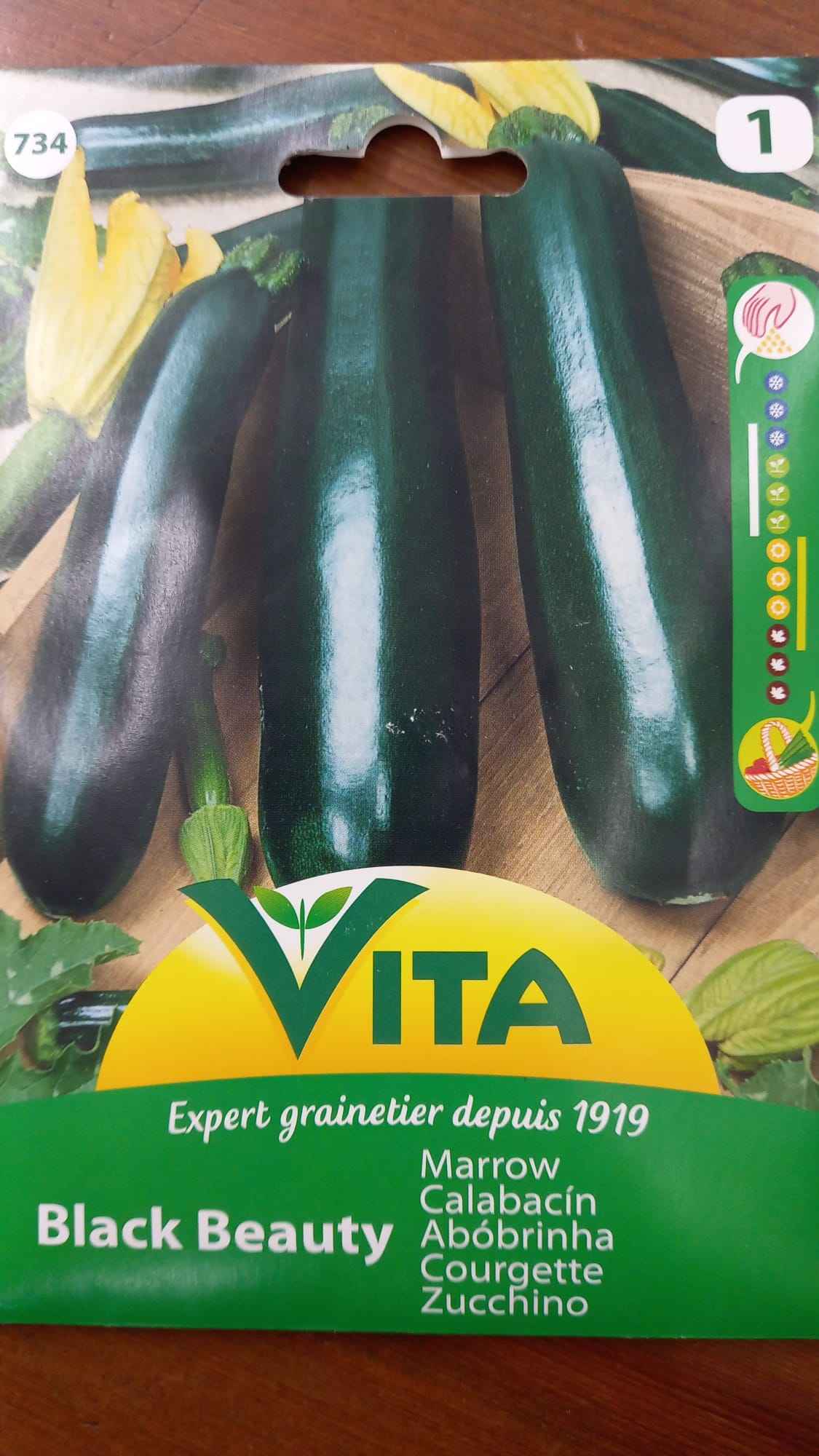 Semilla de Calabacín Black Beauty - 5gr