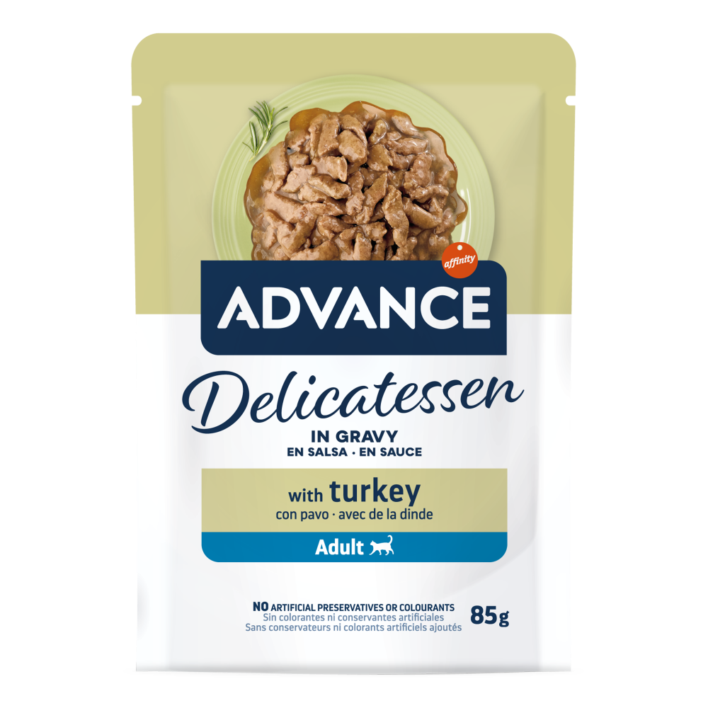ADVANCE DELICATESSEN EN SALSA CON PAVO 85 gr