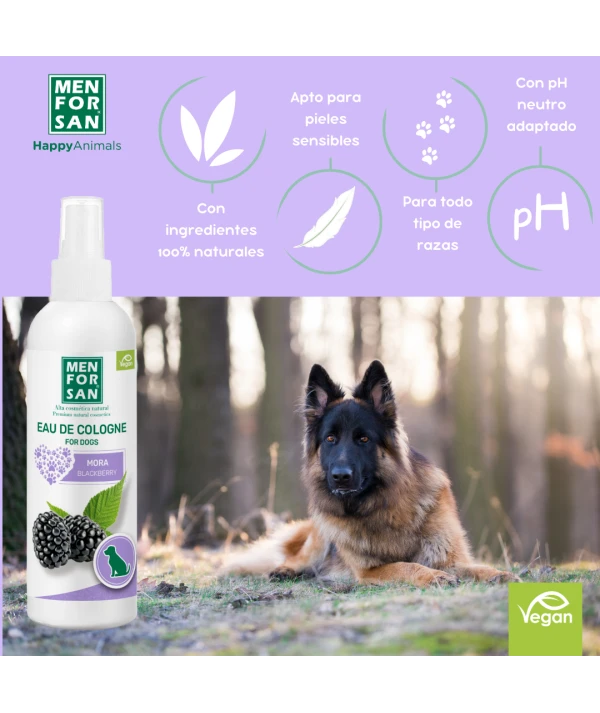 Agua de Colonia para Perros – Fragancia Mora 125ml
