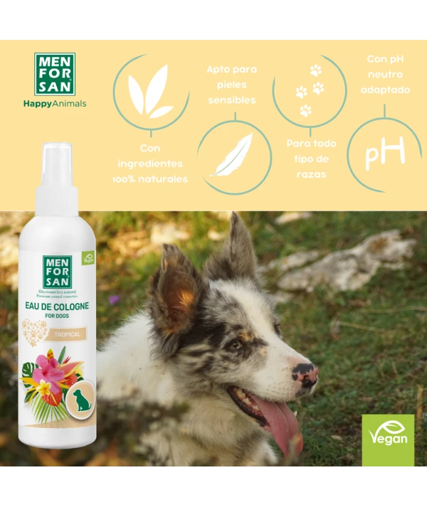 Agua de Colonia para Perros – Fragancia Tropical 150ml