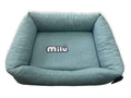 Cama Milú Jade – Cama de algodón con bordes elevados para perros y gatos pequeños