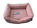 Cama Milú Rosa – Cama de algodón con bordes elevados para perros y gatos pequeños