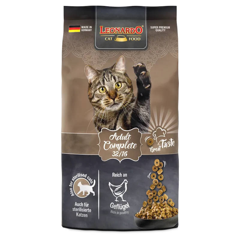 LEONARDO Adult Complete 32/16 300 g | Pienso para gatos adultos