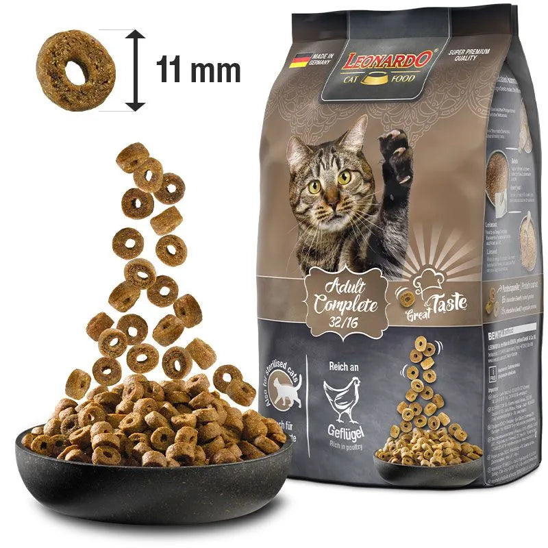 LEONARDO Adult Complete 32/16 300 g | Pienso para gatos adultos