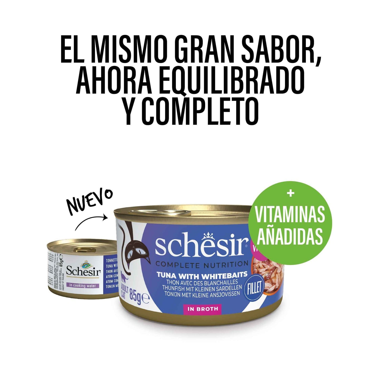 Schesir Complete Nutrition Atún con Anchovetas al Natural 85g