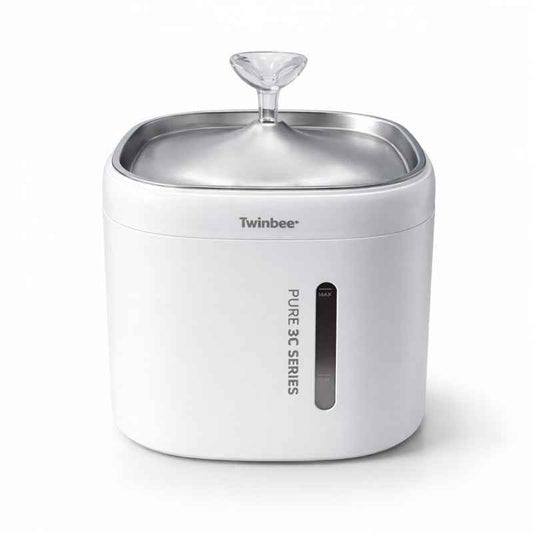 Twinbee Pure3cu – Fuente Compacta de Acero Inoxidable con Filtración Multicapa