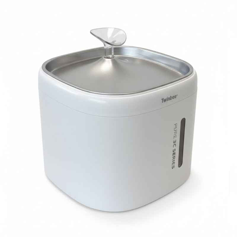 Twinbee Pure3cu – Fuente Compacta de Acero Inoxidable con Filtración Multicapa