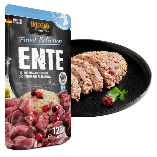 Belcando Finest Selection Pato con Arroz & Arándanos Rojos Silvestres 125g