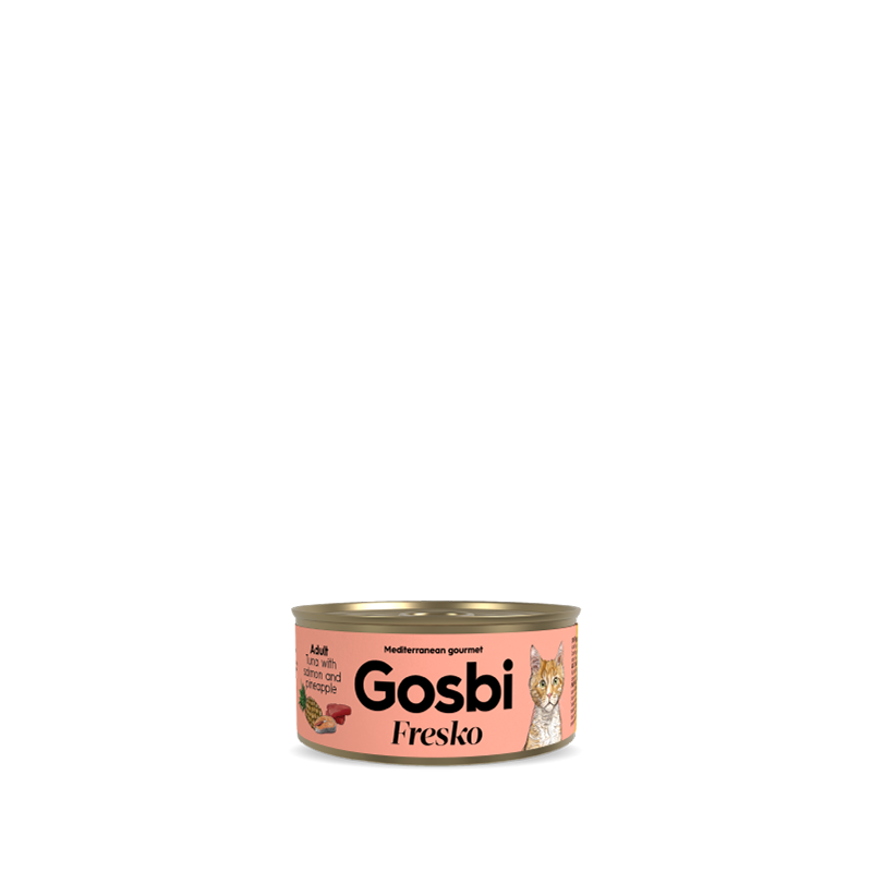 Gosbi Fresko Cat Adult Atún con Salmón y Piña 70gr