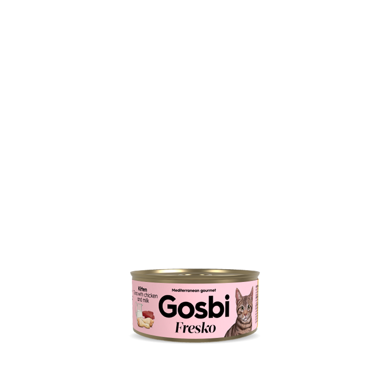 Gosbi Fresko Cat Kitten Atún con Pollo y Leche 70 gr