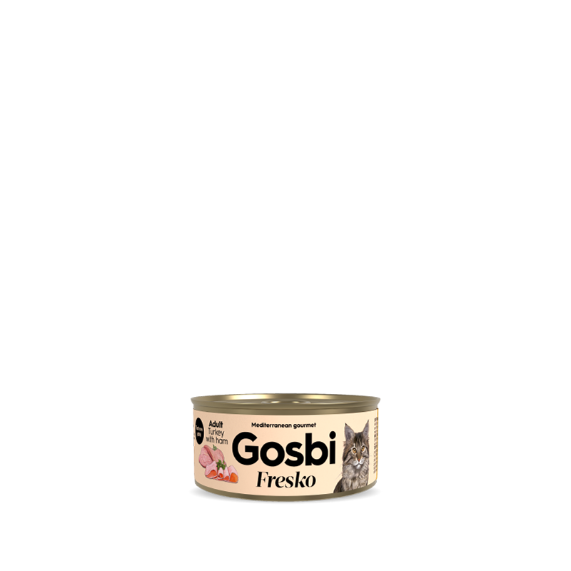 Gosbi Fresko Cat Adult Pavo con Jamón 70 gr