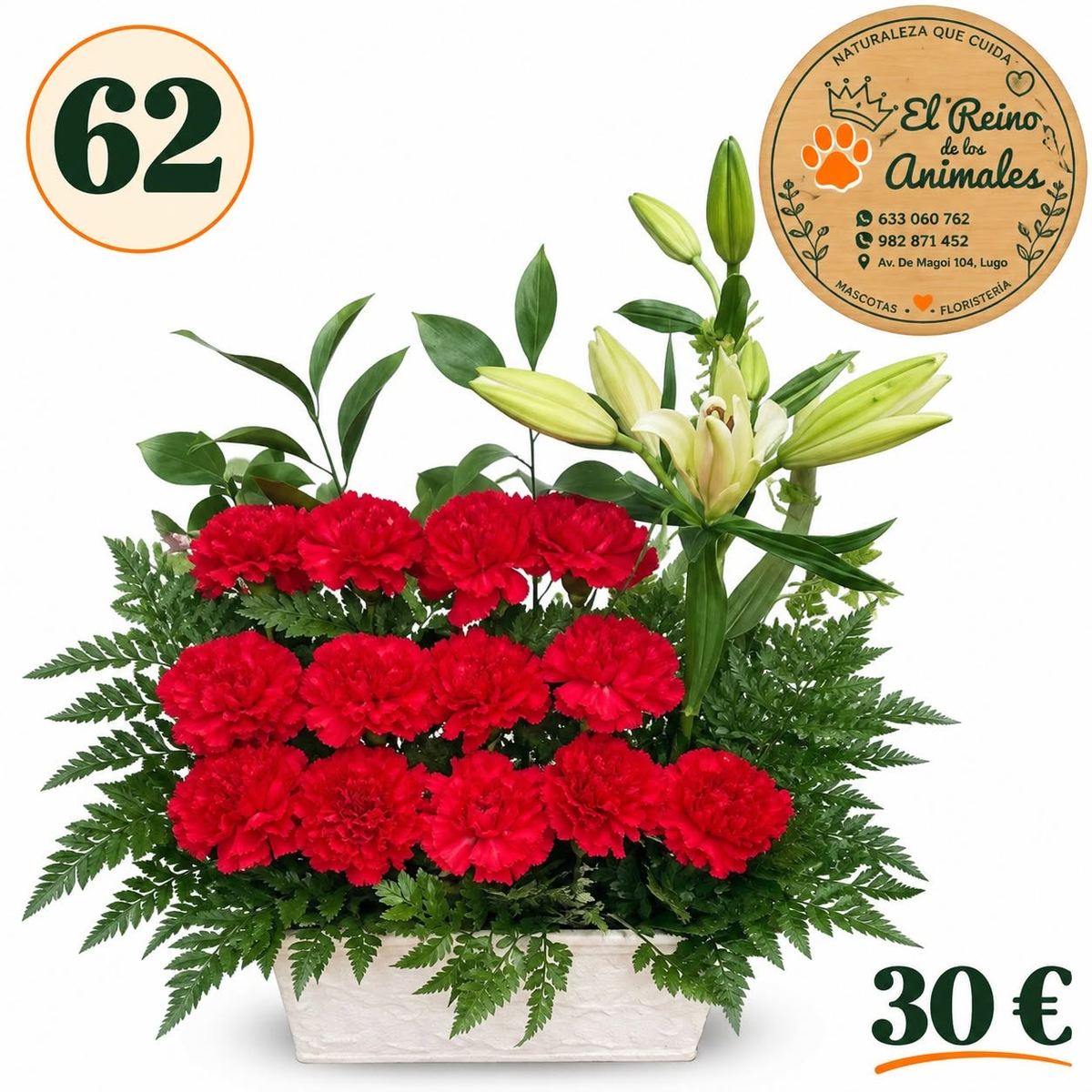 Centro de flores nº62