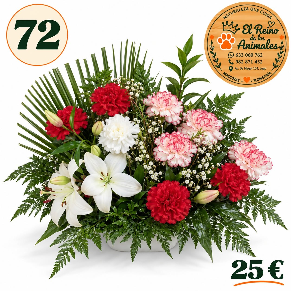Centro de flores nº72