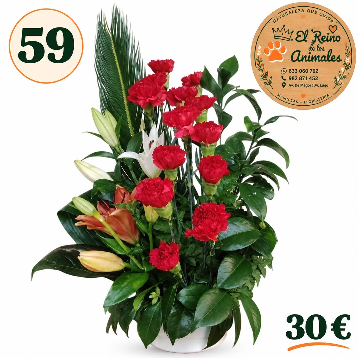 Centro de flores nº59
