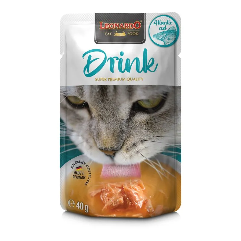 LEONARDO Drink Atlantic Cod Bebida con Bacalao del Atlántico para Gatos